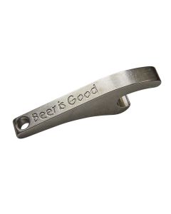 BT0009: "Beer is Good" Keychain Bottle Opener