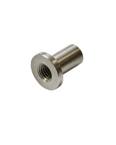 MS1005: Stainless Steel Water Bottle Boss, 1/4" Hole, 7/16" OD, Blind