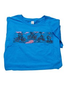 PR957:  Women's Critters on Bikes T-shirt, Large (BLOWOUT SPECIAL 50% OFF!)
