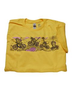 T-shirt, Men's XXL Critters on Bikes (BLOWOUT SPECIAL!): PR955