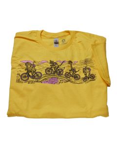Men's Critters on Bikes T-shirt: Choose Size (BLOWOUT SPECIAL 50% OFF!)