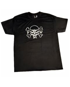 PMW Black T-Shirt, Skull Logo